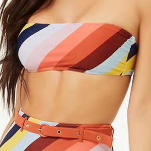 Forever 21 Strapless striped top Size L